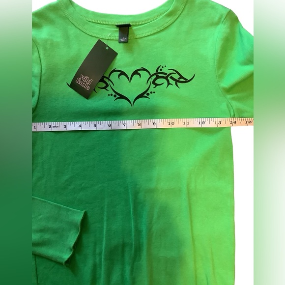 Wild Fable Juniors Long Sleeve T-Shirt. Rad Design on Front NWT, Fun Fresh Color - Picture 5 of 6